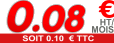 0.08 € ht / Mois