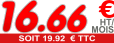 16.66 € ht / Mois